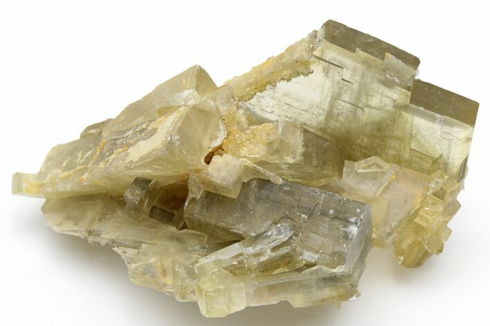 Yellow-Brown Tabular Barite Crystals with Phantoms - Peru #224392